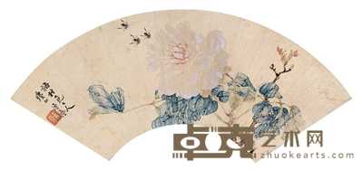 居廉 富贵蜂涌 镜心 18×52cm